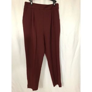 Maroon HighWaisted ASOS Work Slacks